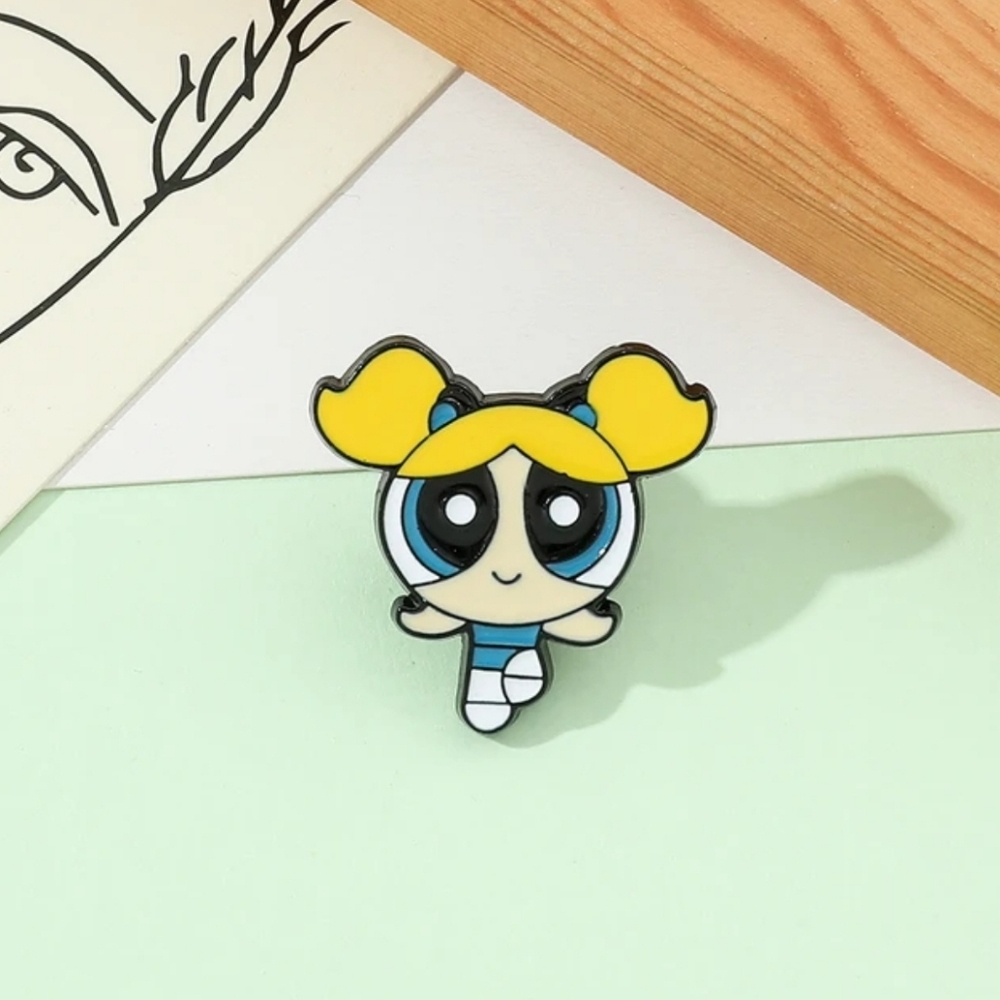 Powerpuff girls pins brooches.